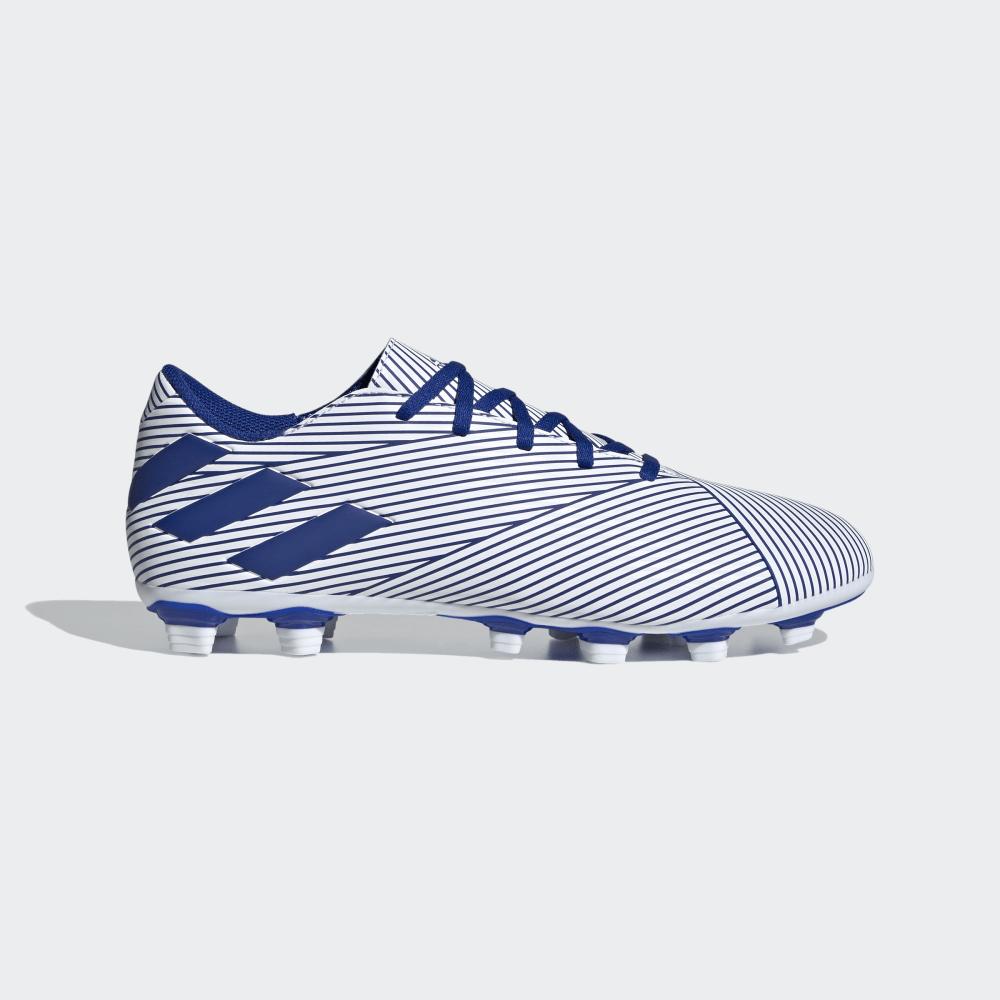 Adidas Men's Nemeziz 19.4 Flexible Ground Football Boots White/Royal/Black Ireland EF1707